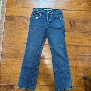 Vintage GAP embroidered boot cut jeans